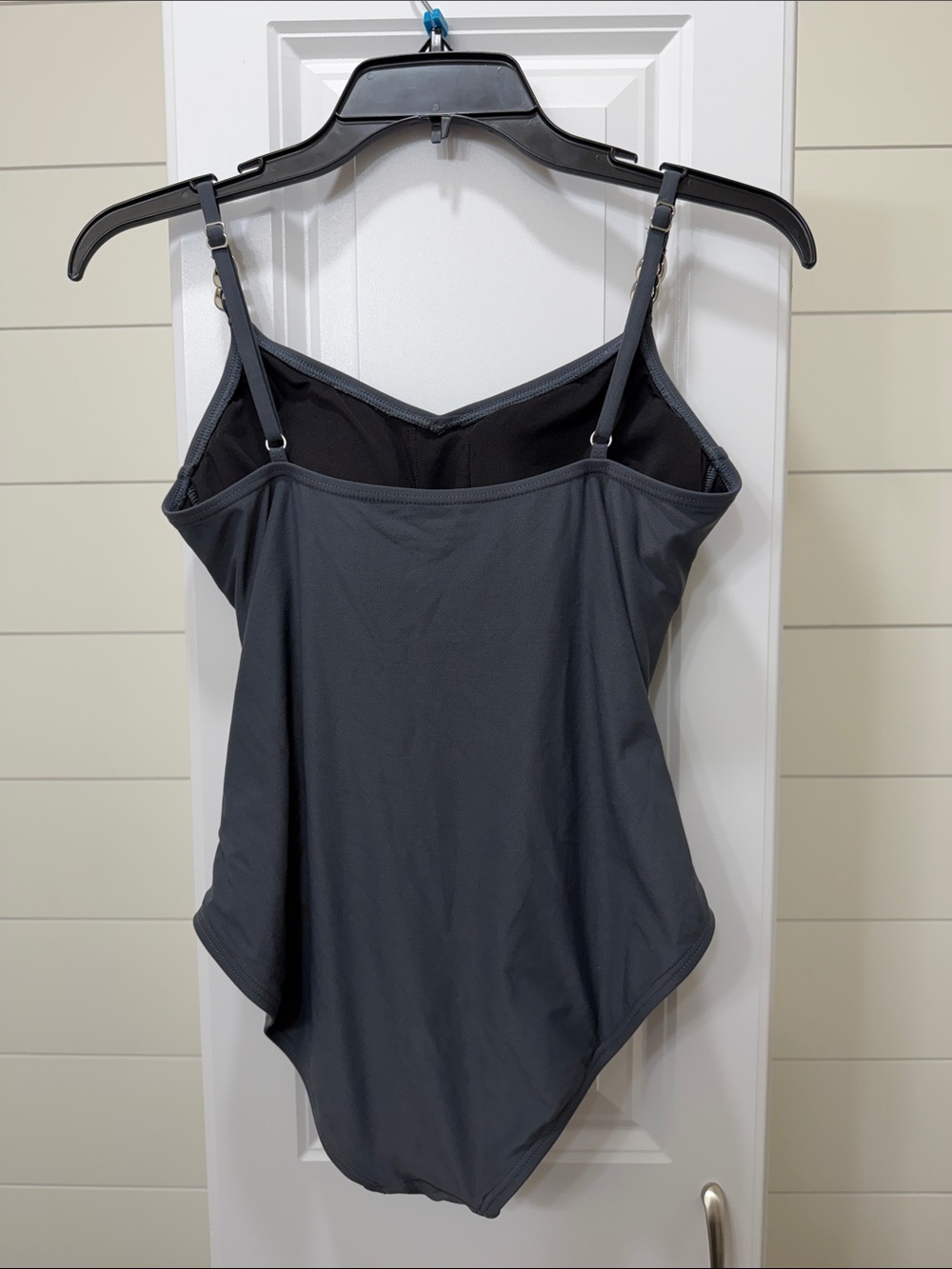 Michael Kors Charcoal Gray Ruched One-Piece Swimsuit - Picture 2 of 8